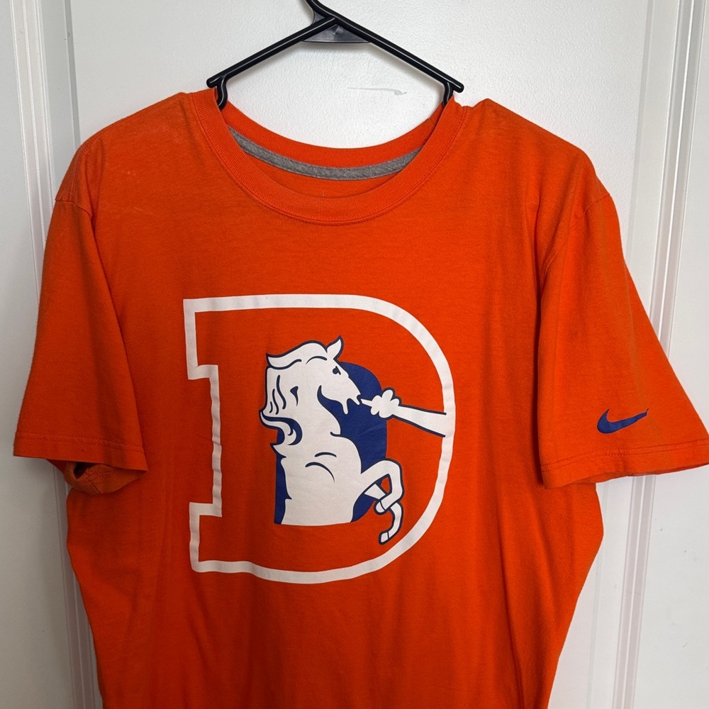 Nike Orange T-Shirt with White Graphic